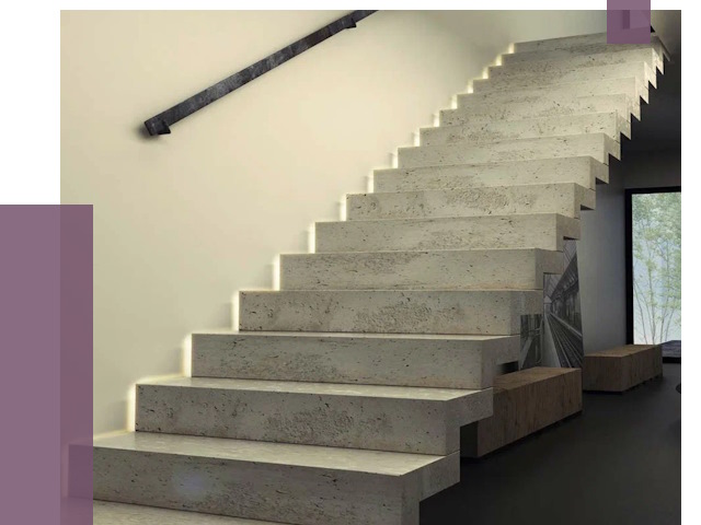 Облицовка бетонных лестниц в Елизове от 4558 руб/м2 