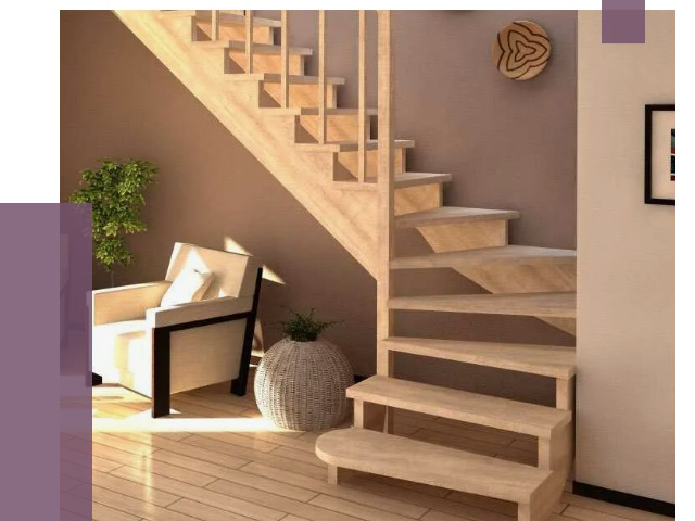 Изготовление Г-образных лестниц в Елизове от 18737 руб. 