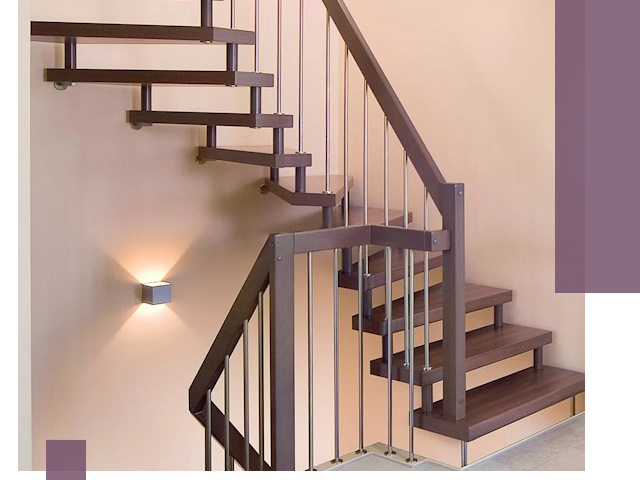 Изготовление лестниц на больцах в Елизове под ключ