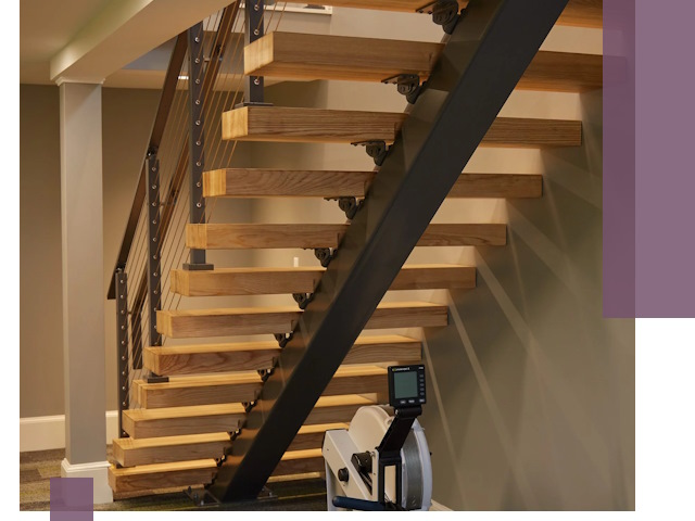 Лестницы на монокосоурах под ключ в Елизове - изготовление и монтаж