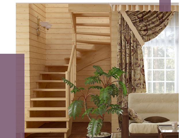 Лестницы для дачи в Елизове от 75200 руб.  | ПРОЛЁТ-Лзв