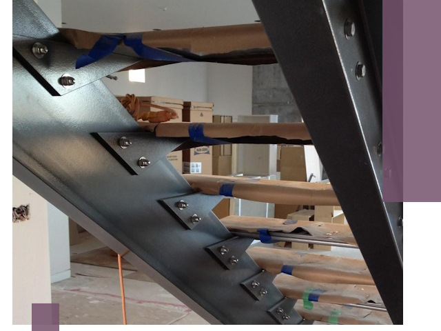 Усиление лестничных конструкций и усиление опор в Елизове