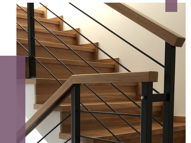 Обшивка металлической лестницы деревом в Елизове от 4304 руб. 