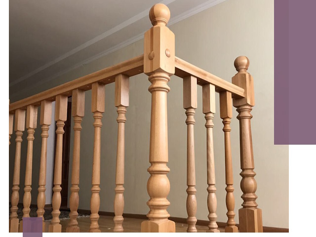 Деревянные перила на заказ в Елизове: монтаж и изготовление