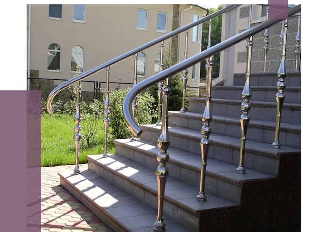 Перила для крыльца в Елизове от 10634 руб. — монтаж ПРОЛЁТ-Лзв