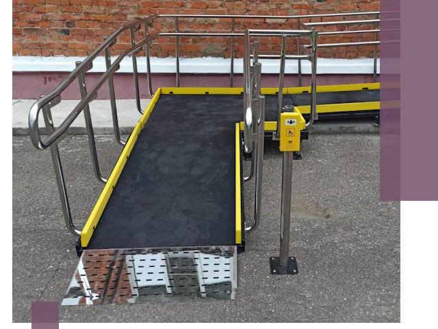 Изготовление наклонных пандусов для инвалидов в Елизове