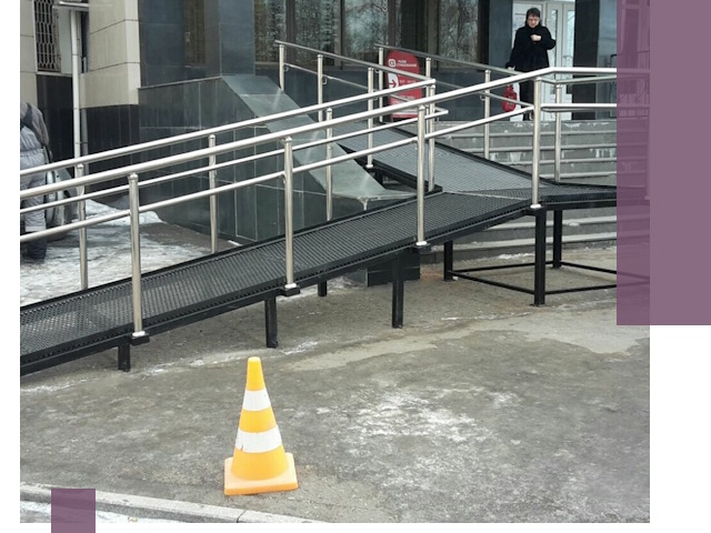 Стационарные пандусы под ключ в Елизове — изготовление и монтаж