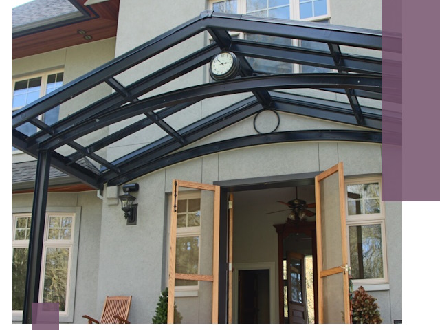 Изготовление и монтаж навесов и козырьков в Елизове