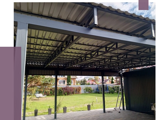 Монтаж навесов в Елизове от 7292 руб. — установка навеса | ПРОЛЁТ-Лзв