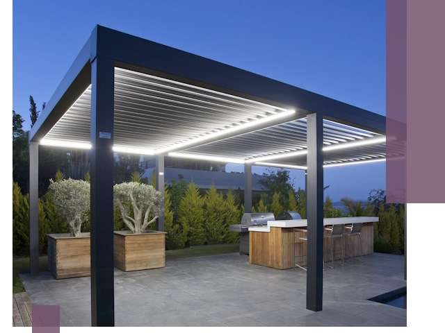 Навесы отдельно стоящие под ключ в Елизове из металла и поликарбоната