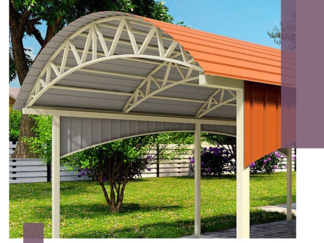 Навесы из профнастила под ключ в Елизове — установка и монтаж