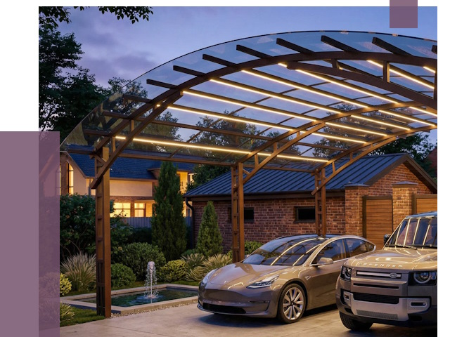 Металлические навесы в Елизове от 12559 руб. под ключ — ПРОЛЁТ-Лзв