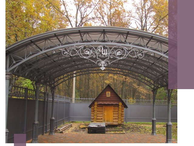 Кованые навесы премиум-класса под заказ в Елизове