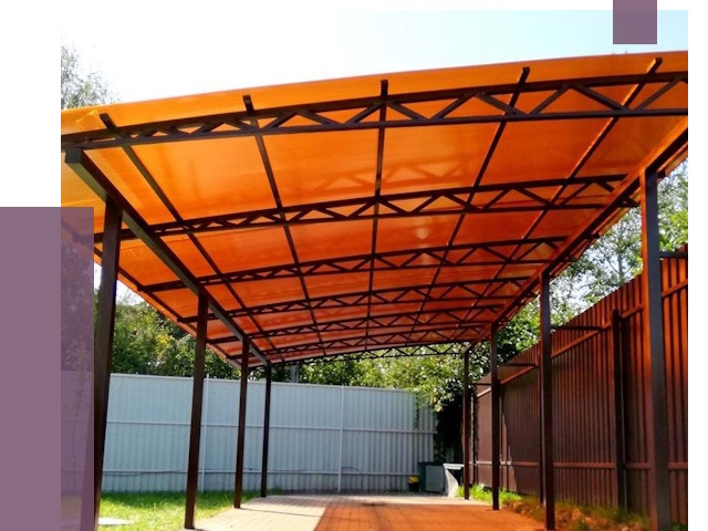 Односкатные навесы под ключ в Елизове от 13014 руб. 