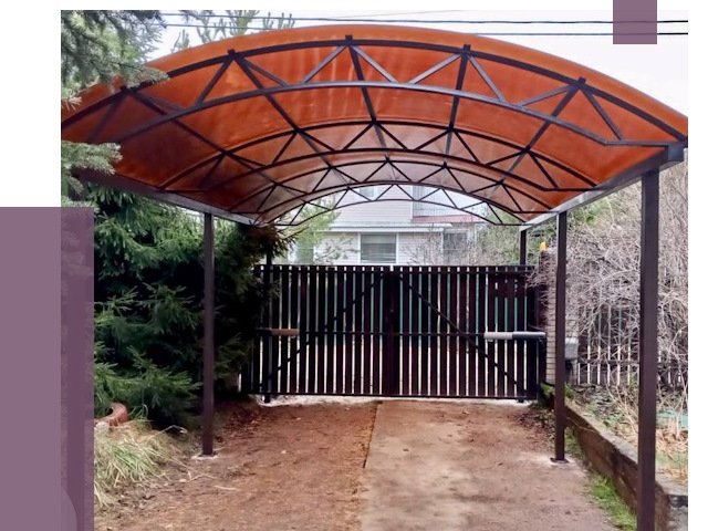 Арочные навесы в Елизове от 12609 руб. — изготовление и монтаж | ПРОЛЁТ-Лзв