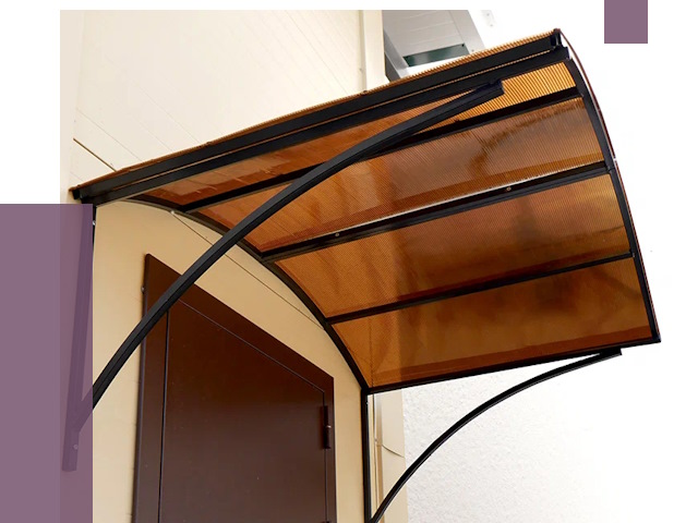 Недорогие козырьки в Елизове от 7515 руб.  | ПРОЛЁТ-Лзв