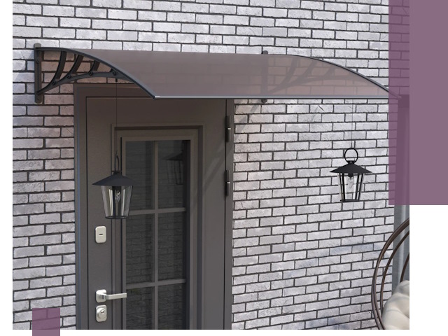 Недорогие козырьки и навесы под ключ в Елизове