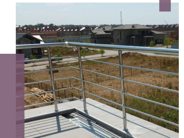 Парапеты из нержавеющей стали в Елизове от 7900 руб. за м² | ПРОЛЁТ-Лзв