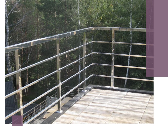 Парапеты из нержавеющей стали в Елизове — изготовление и монтаж