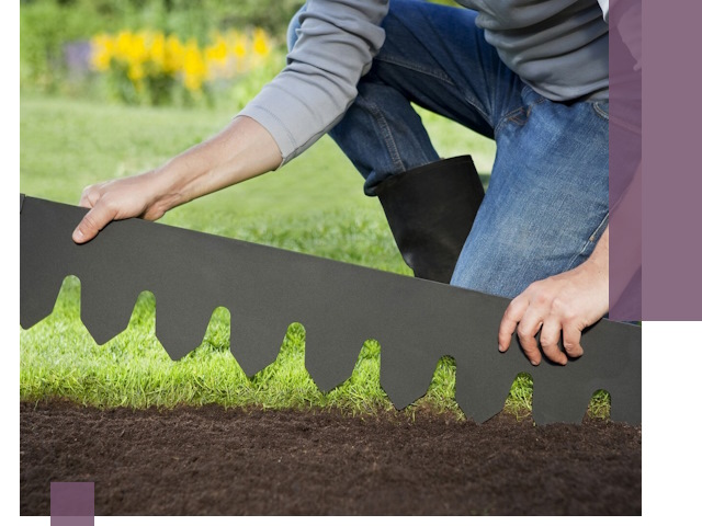 Металлические бордюры для газона в Елизове — изготовление и монтаж