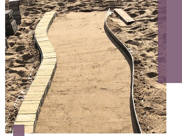 Металлические бордюры для тротуаров в Елизове — прочные и долговечные