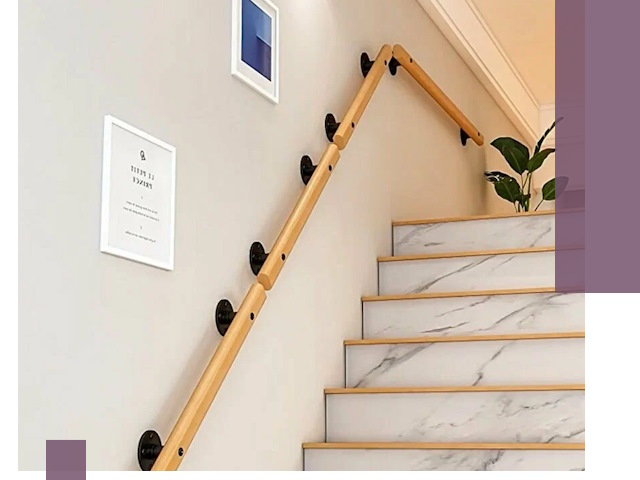 Поручни металлические и деревянные под ключ в Елизове